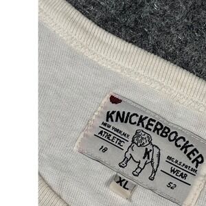 VintageKnickerbocker Athletic Wear White T-Shirt XL Graphic‎ single stitch